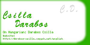 csilla darabos business card